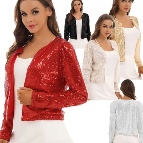 Damen pailletten cardigan - damen,