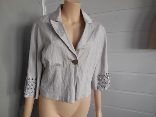 Beige abendjacke 46 - 44, /46