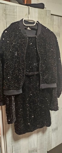 Pailletten kleid und jacke - pailletten,