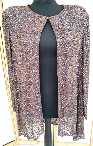 Glitzer cardigan abendjacke - glitzer,