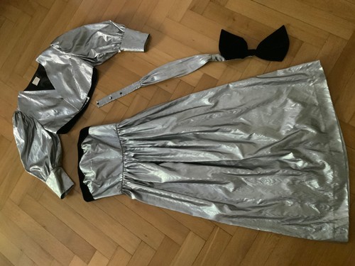 80er silber glitzerndes